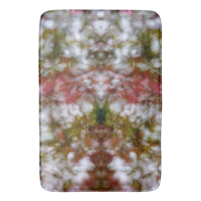Abstract kaleidoscope figure bath mat (Front Vertical)