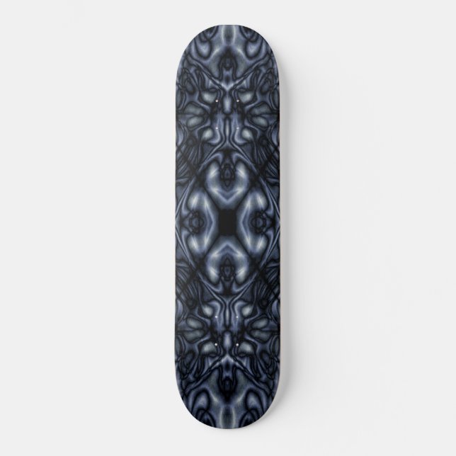 Abstract kaleidoscope figures pattern skateboard (Front)