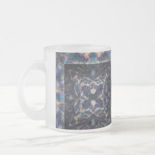 Abstract Kaleidoscope Frosted Glass Mug