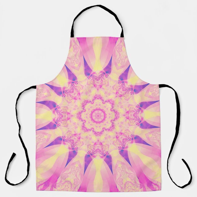 Abstract kaleidoscope pastel background. Beautiful Apron (Front)