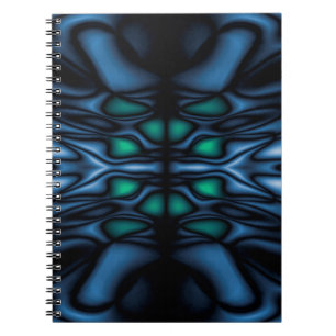 Abstract kaleidoscope pattern notebook