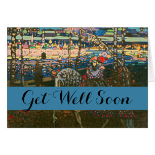 Abstract Kandinsky Riding Couple Colourful