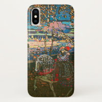 Abstract Kandinsky Riding Couple Colourful