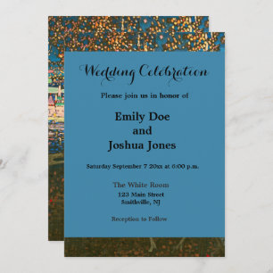 Abstract Kandinsky Riding Couple Colourful Invitation