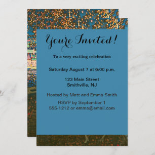 Abstract Kandinsky Riding Couple Colourful Invitation