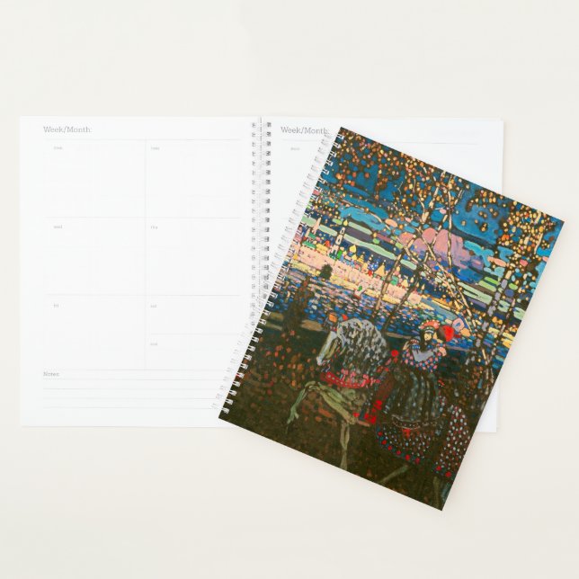 Abstract Kandinsky Riding Couple Colourful Planner (Display)