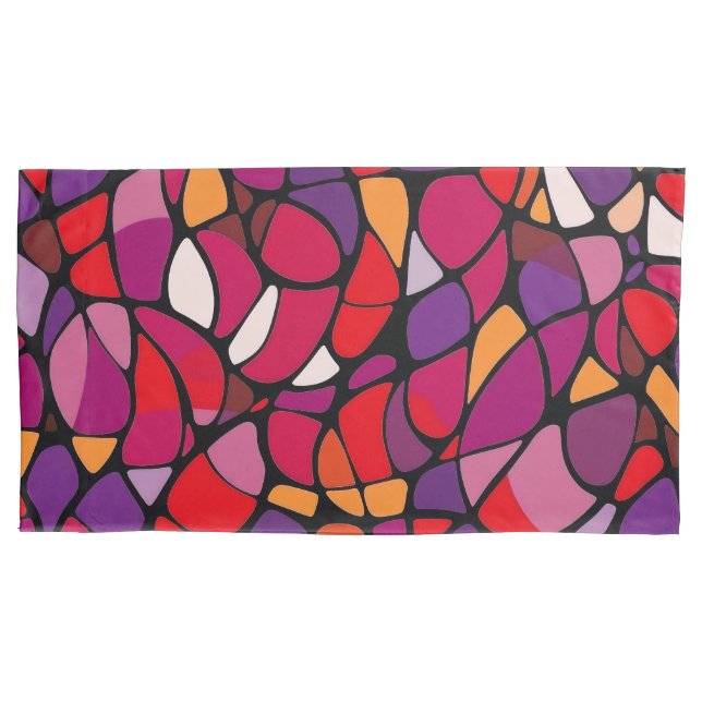 Abstract King Pair Pillowcases (Front-Left)