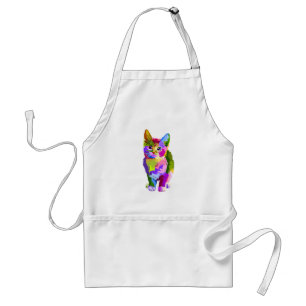 Abstract Kitten - Customise your own Standard Apron