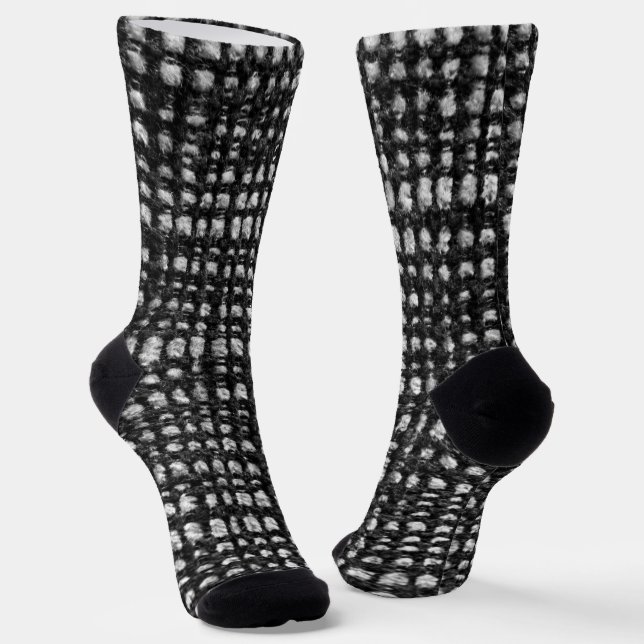 Abstract knitted texture socks (Angled)