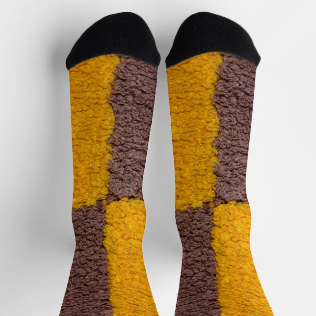 Abstract knitted texture socks (Top)