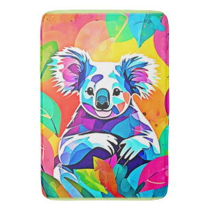 Abstract Koala Design Bath Mat