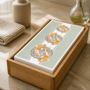 Abstract Koi Fish Napkin
