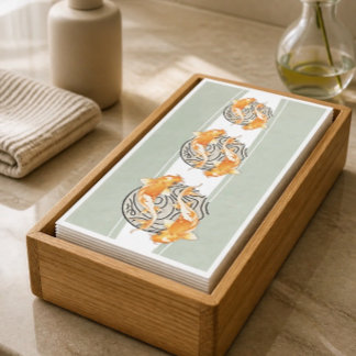 Abstract Koi Fish Napkin
