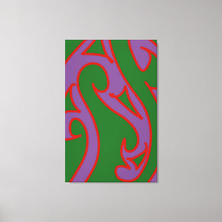 Abstract kowhaiwhai art by RRW  Canvas Print