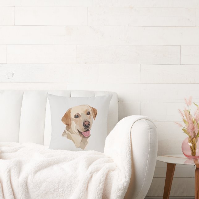 Abstract Labrador Art Cushion (Couch)