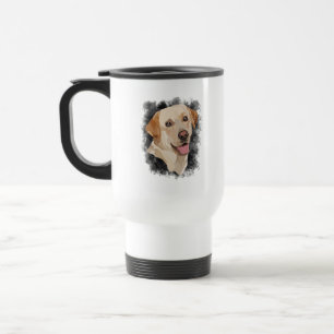 Abstract Labrador Art Travel Mug