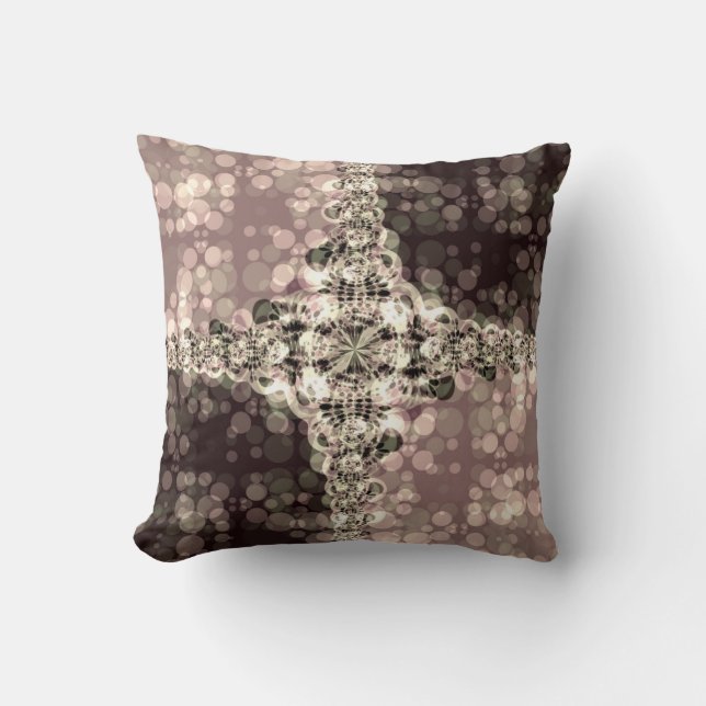 Abstract Lace Dream Fantasy Modern Cushion (Front)