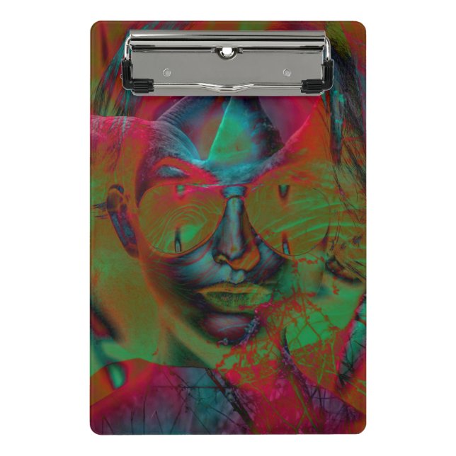 Abstract Lady Mini Clipboard (Front)