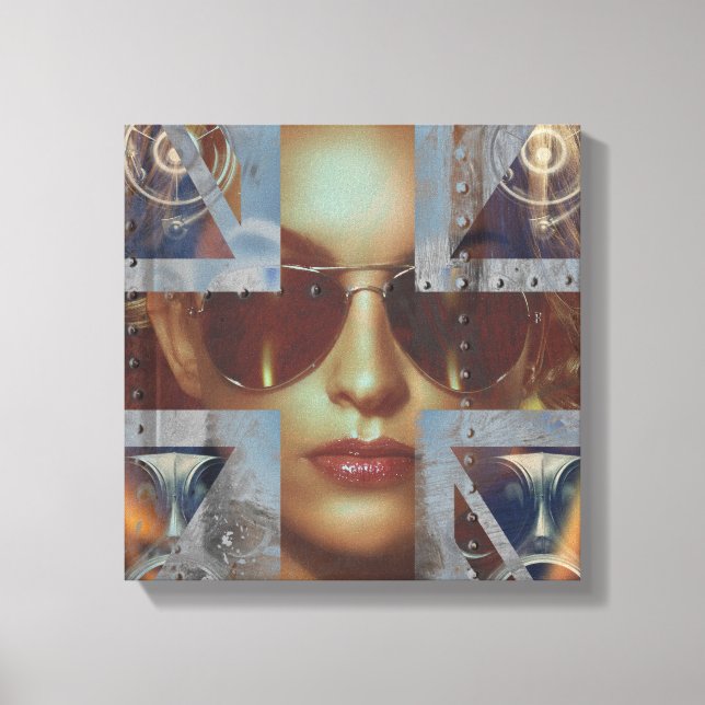 Abstract Lady Wrapped Canvas (Front)