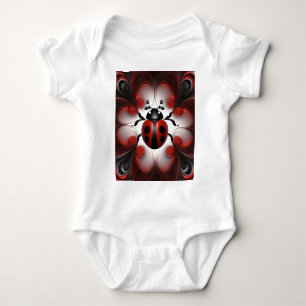 Abstract Ladybird Art Design, Baby Bodysuit
