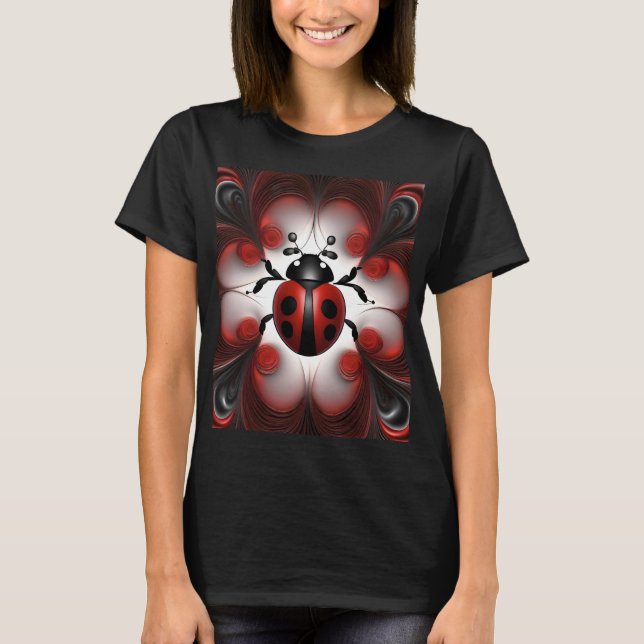 Abstract Ladybird Art Design, T-Shirt (Front)