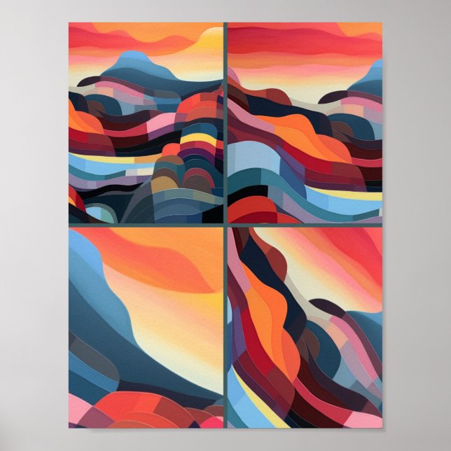Abstract Landscape 3 Poster (Front)