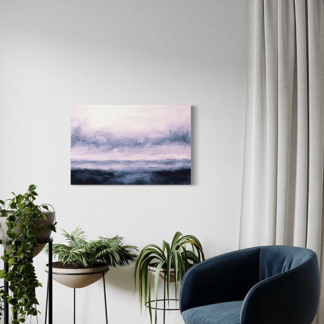 Abstract Landscape Artwork, Dark River Canvas Print (Creator Uploaded)