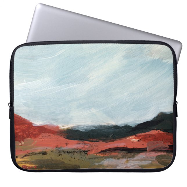 Abstract landscape. Beautiful artistic. Hand paint Laptop Sleeve (Front)