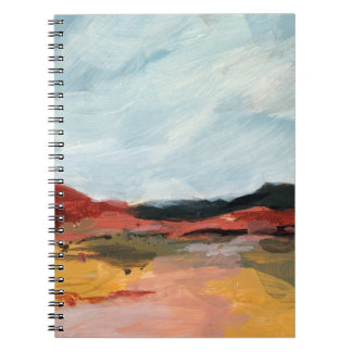 Abstract landscape. Beautiful artistic. Hand paint Notebook