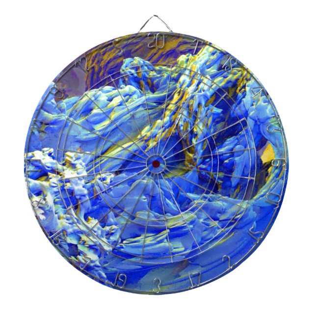 Abstract Landscape Dartboard (Front)