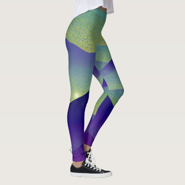 Abstract Landscape Fallen Star 23 Leggings (Right)