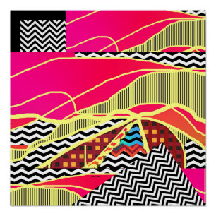 Abstract Landscape Glossy Poster