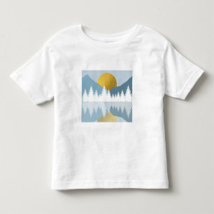 Abstract Landscape Golden Winter Sunset Sunrise Toddler T-Shirt