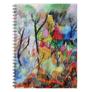 Abstract Landscape: Hand Drawn Backdrop Notebook