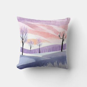 Abstract Landscape Minimalist Style Cushion