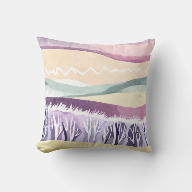 Abstract Landscape Minimalist Style Cushion (Front)