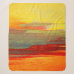 abstract landscape oil painting on canvaspaint,oil sherpa blanket