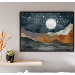 Abstract Landscape Poster
