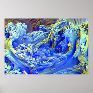 Abstract Landscape Poster