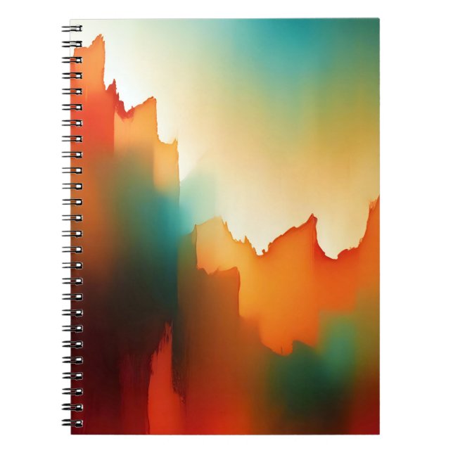 Abstract Landscape Poster Background Wallpaper Art Notebook (Front)
