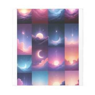 Abstract Landscape Sky Clouds Nature Background Notepad