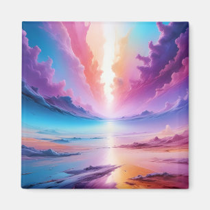 Abstract Landscape Sky Space Background Wallpaper Magnet