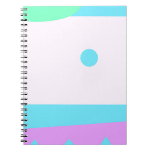 Abstract Landscape with Blue Moon - Notebook