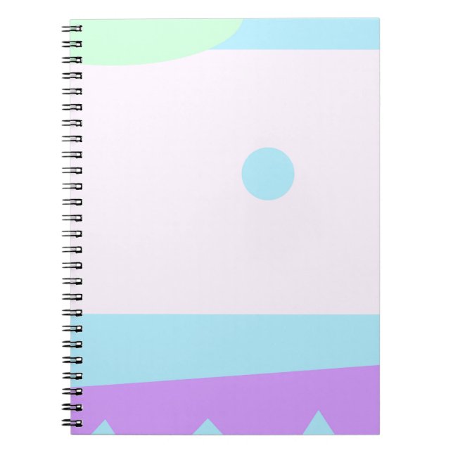 Abstract Landscape with Blue Moon - Notebook (Front)