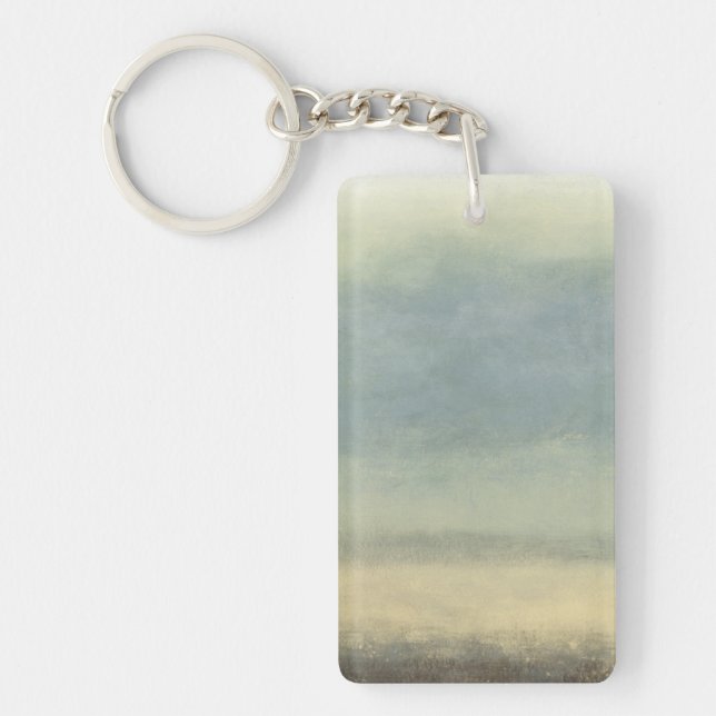 Abstract Landscape with Overcast Sky Key Ring (Front)