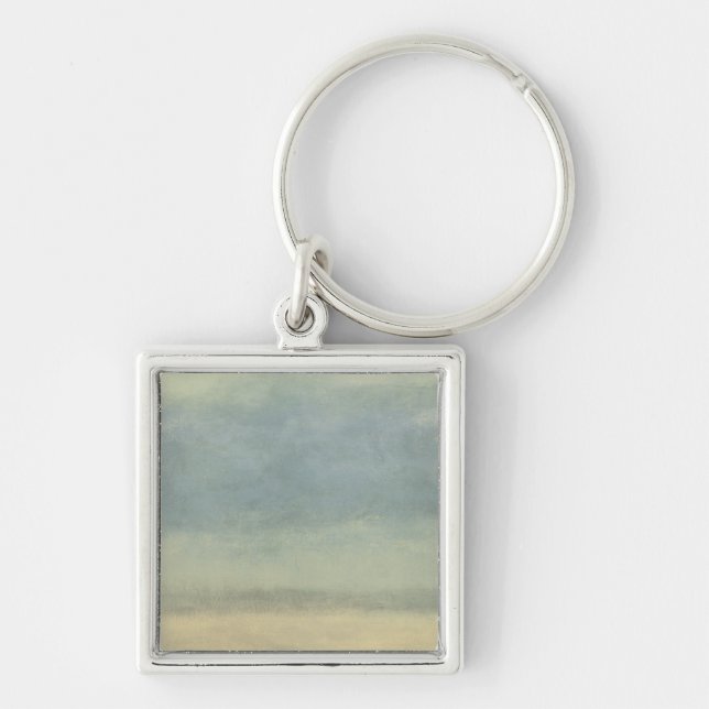 Abstract Landscape with Overcast Sky Key Ring (Front)