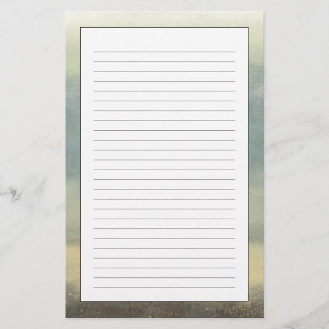 Abstract Landscape with Overcast Sky Stationery (Front)