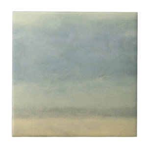 Abstract Landscape with Overcast Sky Tile