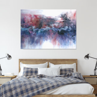Abstract Landscape with Vibrant Hues v1 Canvas Print