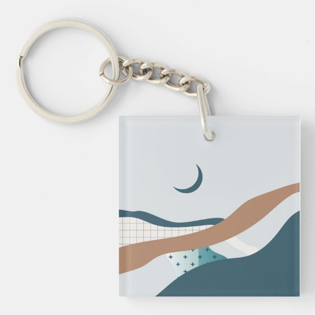 Abstract landscapes key ring (Front)